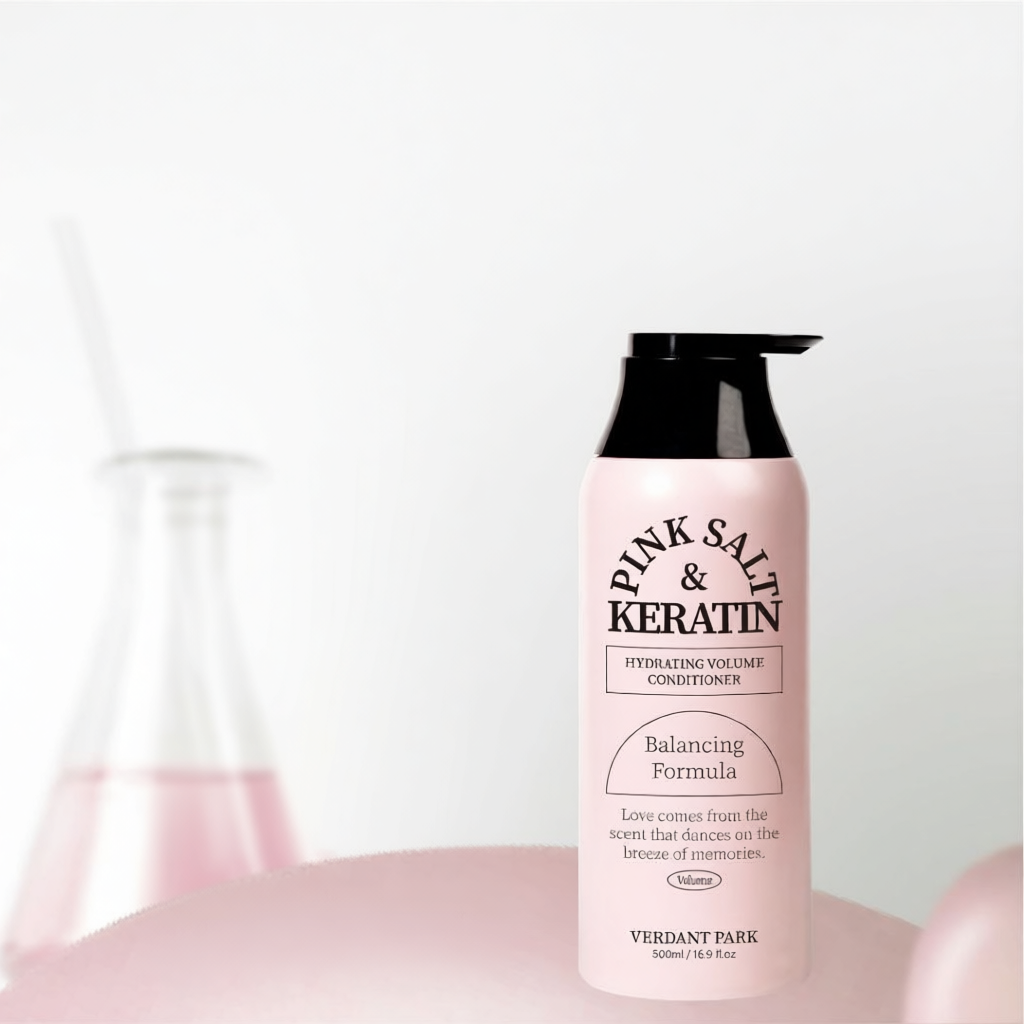 Bộ Đôi Dầu Gội Xả Verdant Park 500ml – Muối Hồng Himalaya, AHA BHA, Kiềm Dầu Phồng Tóc