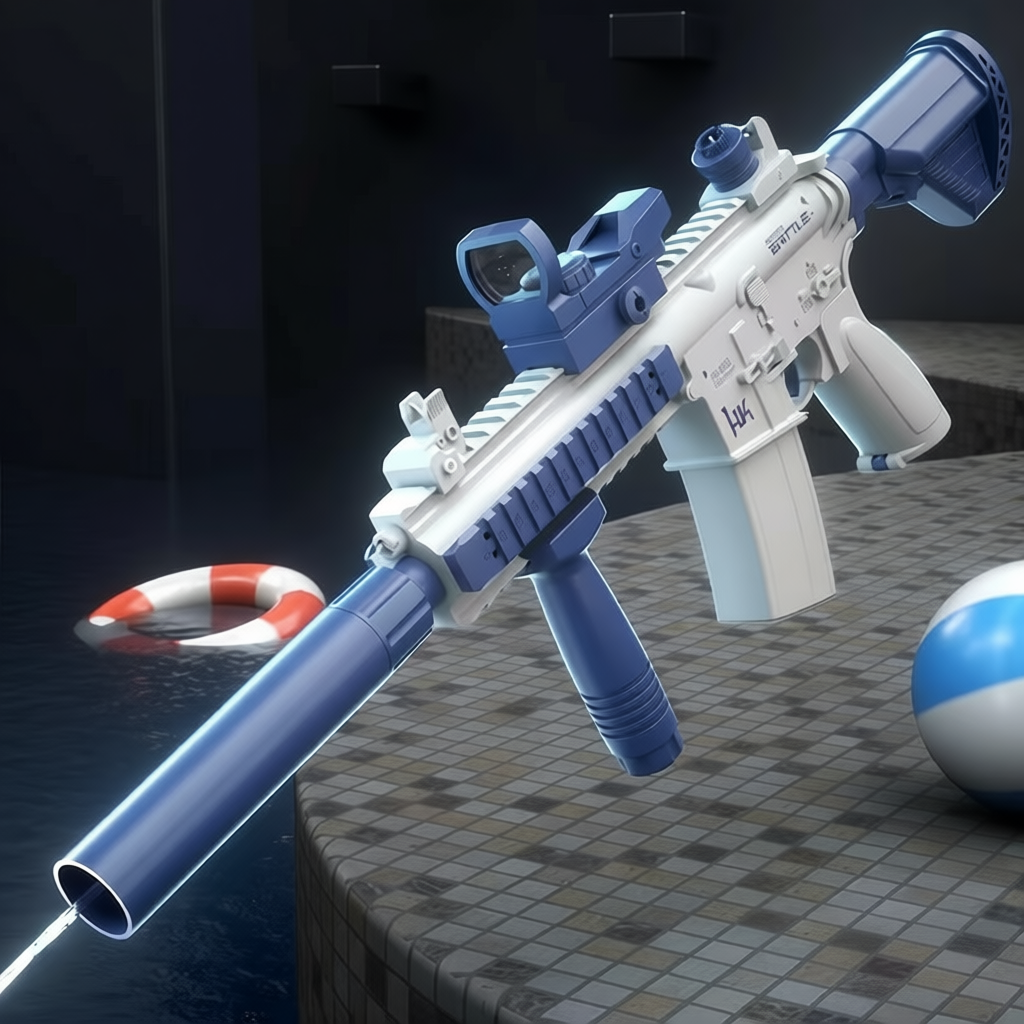 Đồ chơi súng nước tự động, súng nước M416 quà tặng cho bé