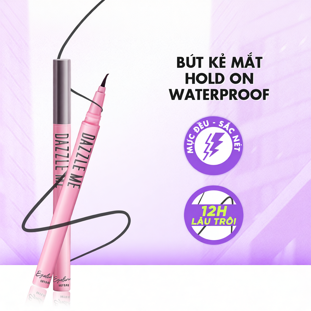 Bút Kẻ Mắt Dạng Lỏng DAZZLE ME Chống Nước Hiệu Quả