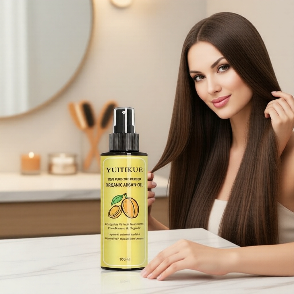 Dầu Argan Morocco Ép Lạnh Hữu Cơ & Tự Nhiên, Không Hexane, Lý Tưởng Cho Da & Tóc, Nhập Khẩu