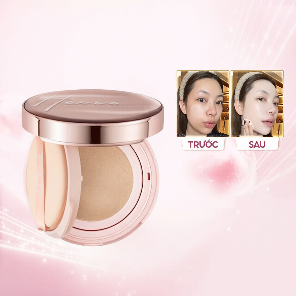 Cushion lâu trôi mịn đẹp HEXZE 15G
