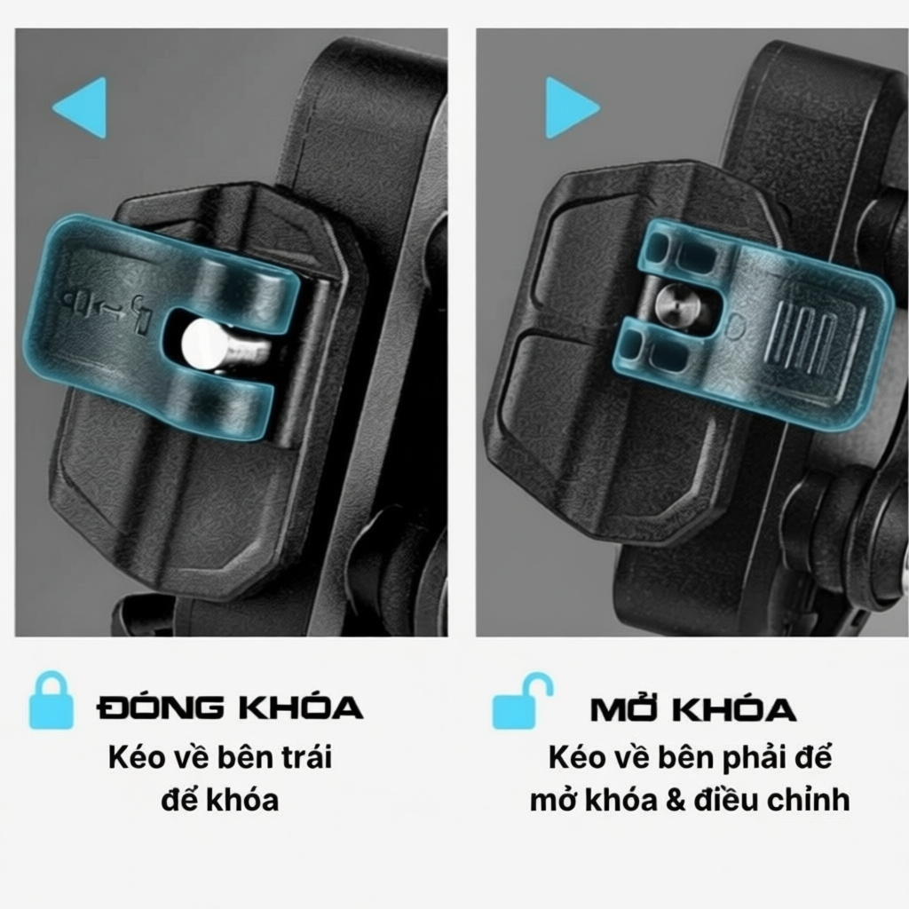GIÁ ĐỠ ĐIỆN THOẠI MOTOWOLF MH1 CHÍNH HÃNG – GẮN XE MÁY, XOAY 360°