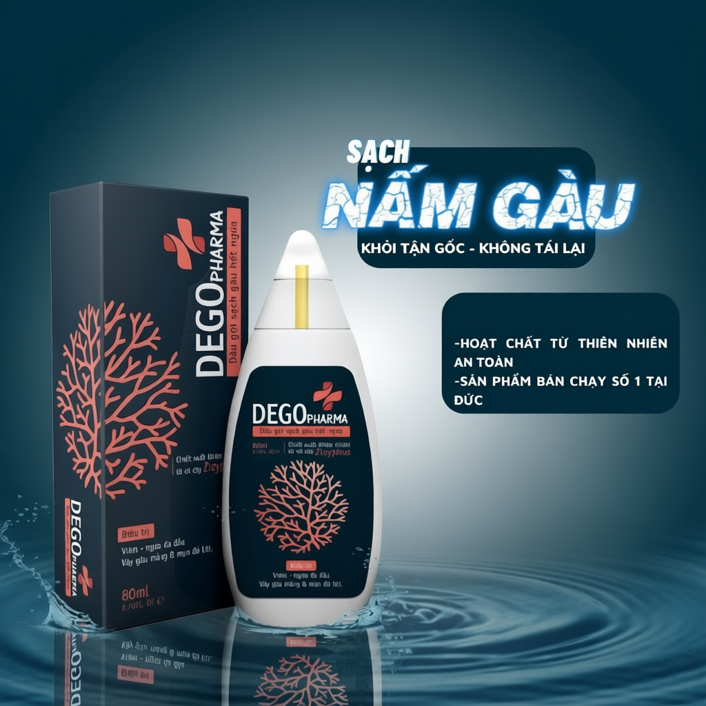 Dầu gội DEGO PHARMA 80ml hỗ trợ giảm gàu, ngứa và phục hồi da đầu