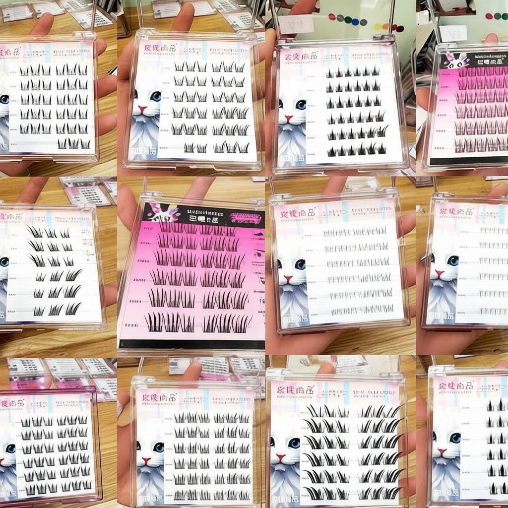 Lông mi giả SẴN KEO 99K/6 hộp, có thể tái sử dụng, chống nước 24h chuẩn dáng Hàn Quốc