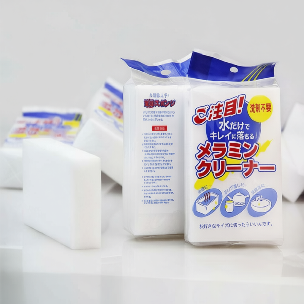 SET 5 Mút Xốp Melamine Tẩy Rửa Đa Năng Làm Sạch Mọi Vết Bẩn- Vết Bút Chì Vẽ Tường- Cọ Rửa Bát Trắng-