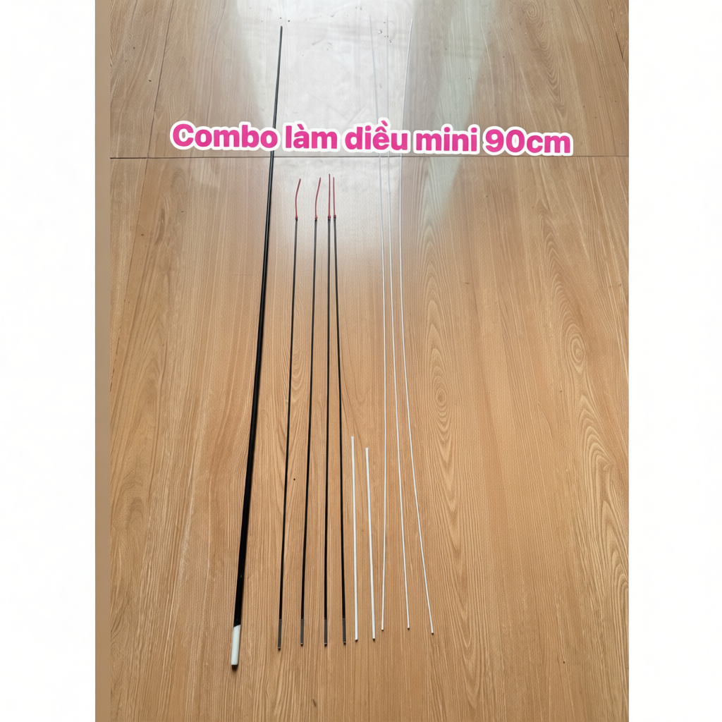 Combo làm diều mini 90cm phù hợp mọi dáng diều