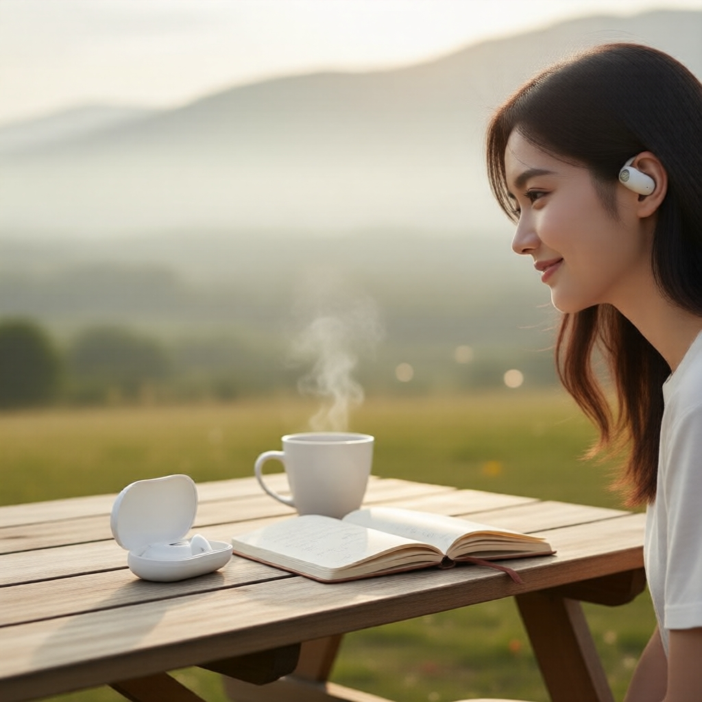 Tai nghe Bluetooth móc tai không dây JS911 màn hình số, âm thanh HiFi, pin lâu, điều khiển cảm ứng, 