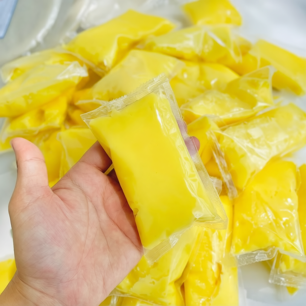 Bơ trứng gà béo thơm tự nhiên ăn kèm bánh tráng phơi sương 100g – Topping tiện lợi cho đồ ăn vặt