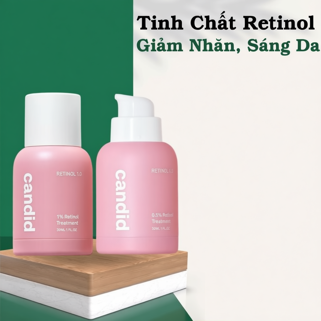 [COMBO Retinol x Mask] Kem Retinol Candid Chống Lão Hóa Candid Retinol Treatment 0.5/1.0 30ml