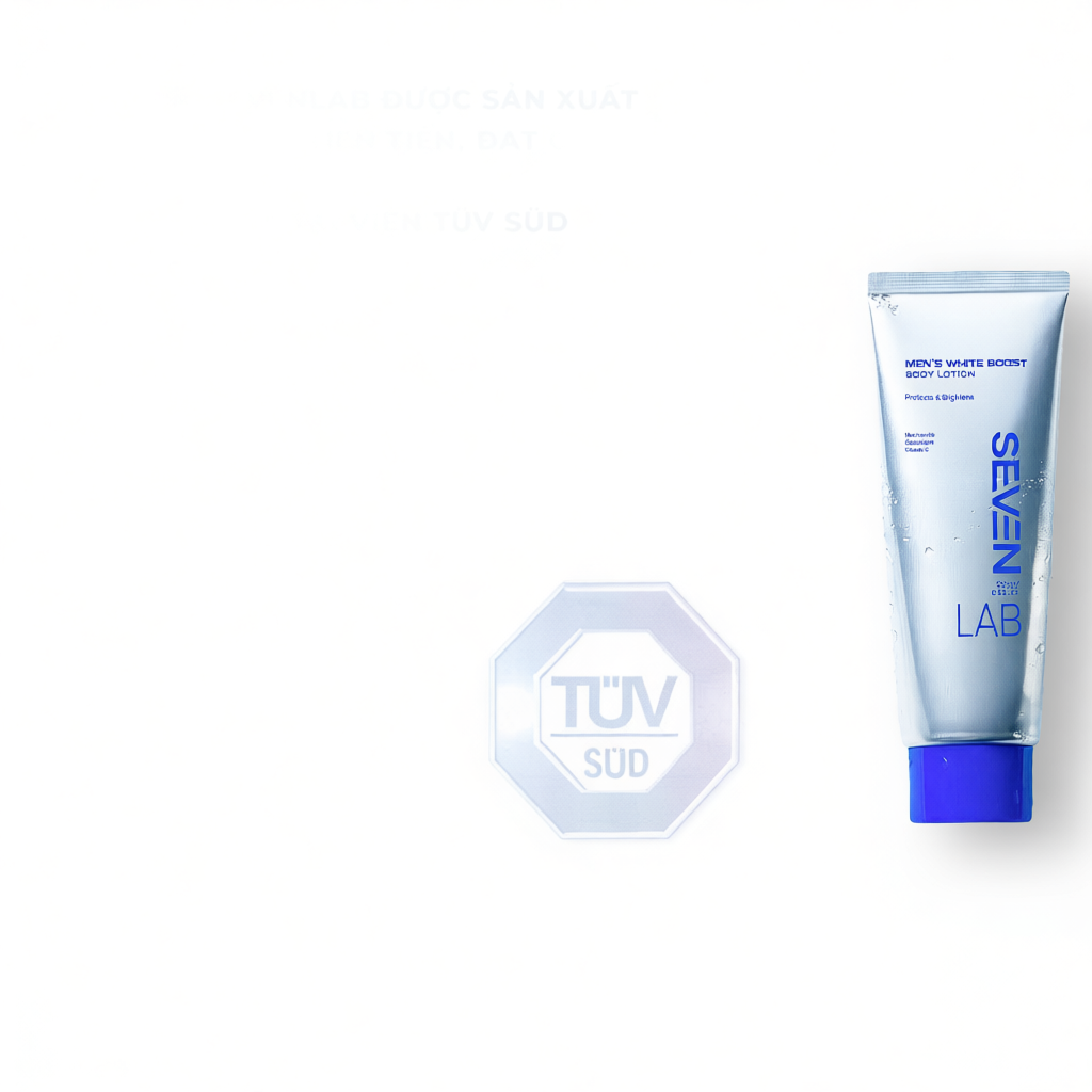 Sữa dưỡng thể trắng da nam giới SEVENLAB 250gram không nhờn dính, mờ thâm, đều màu da vượt trội