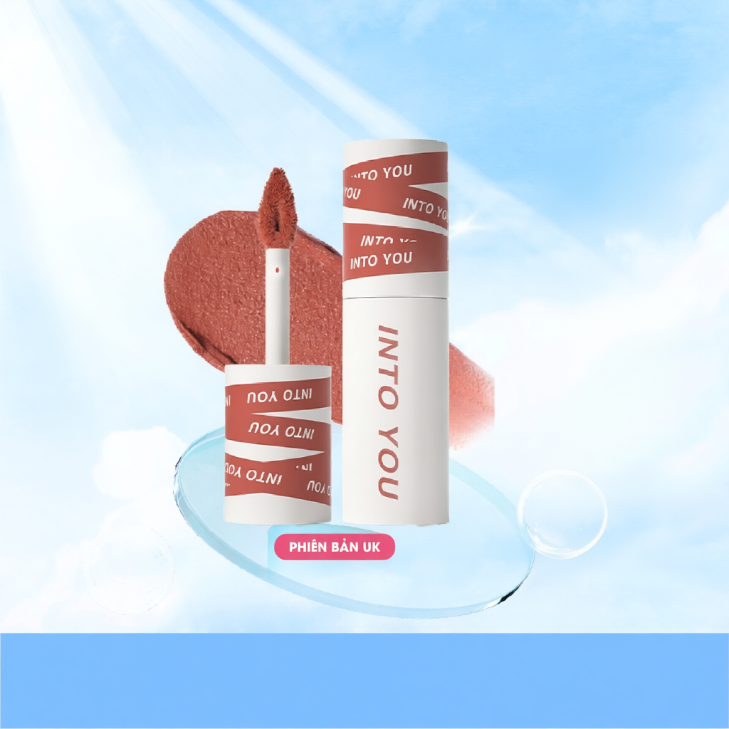 Son Bùn INTO YOU Lì Mịn Độ Che Phủ Tốt Lấp Đầy Rãnh Môi Dễ Tán Hợp Da Trắng Makeup Style Trung EM01 