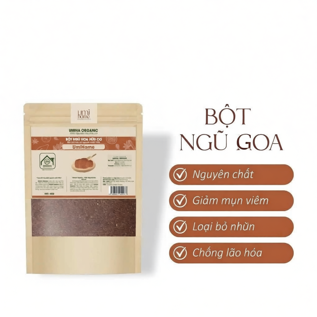 Hạt Ngũ Hoa nguyên chất UMIHOME | Five flower powder 100% Organic 40G