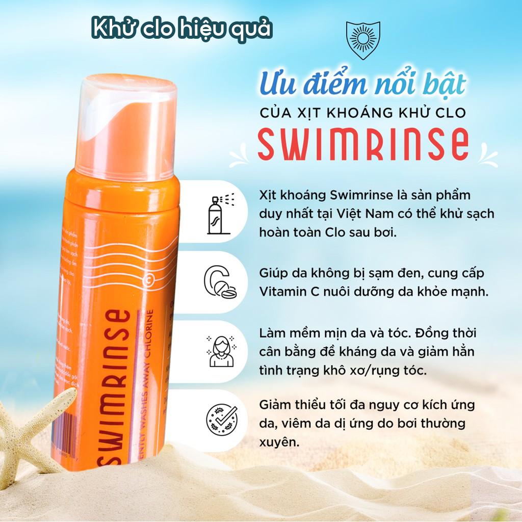 Xịt Khoáng Khử Clo Sau Khi Bơi SwimRinse