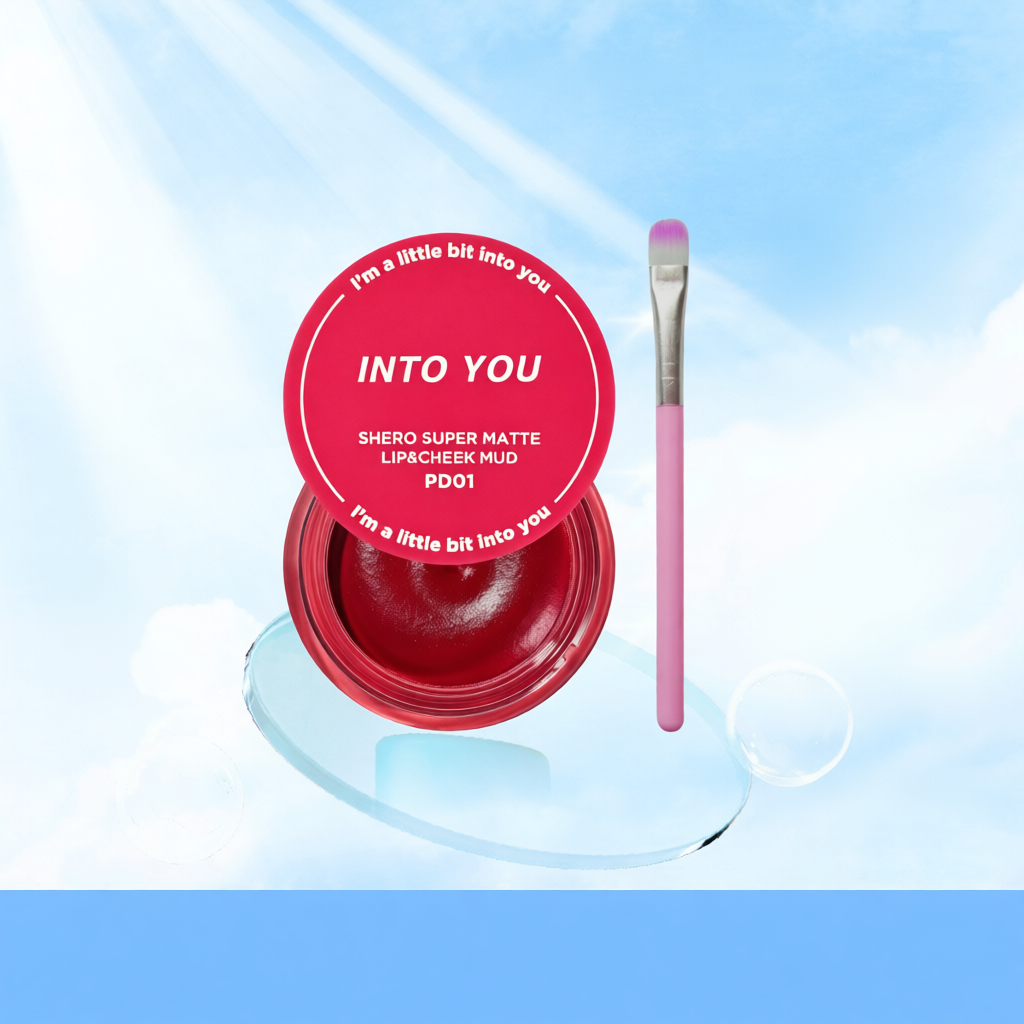 Son Hũ INTO YOU Mịn Chất Son Lì Không Làm Khô Môi Dễ Tán Tặng Kèm Cọ Tán Dùng Cho Môi Và Má PD01 5g