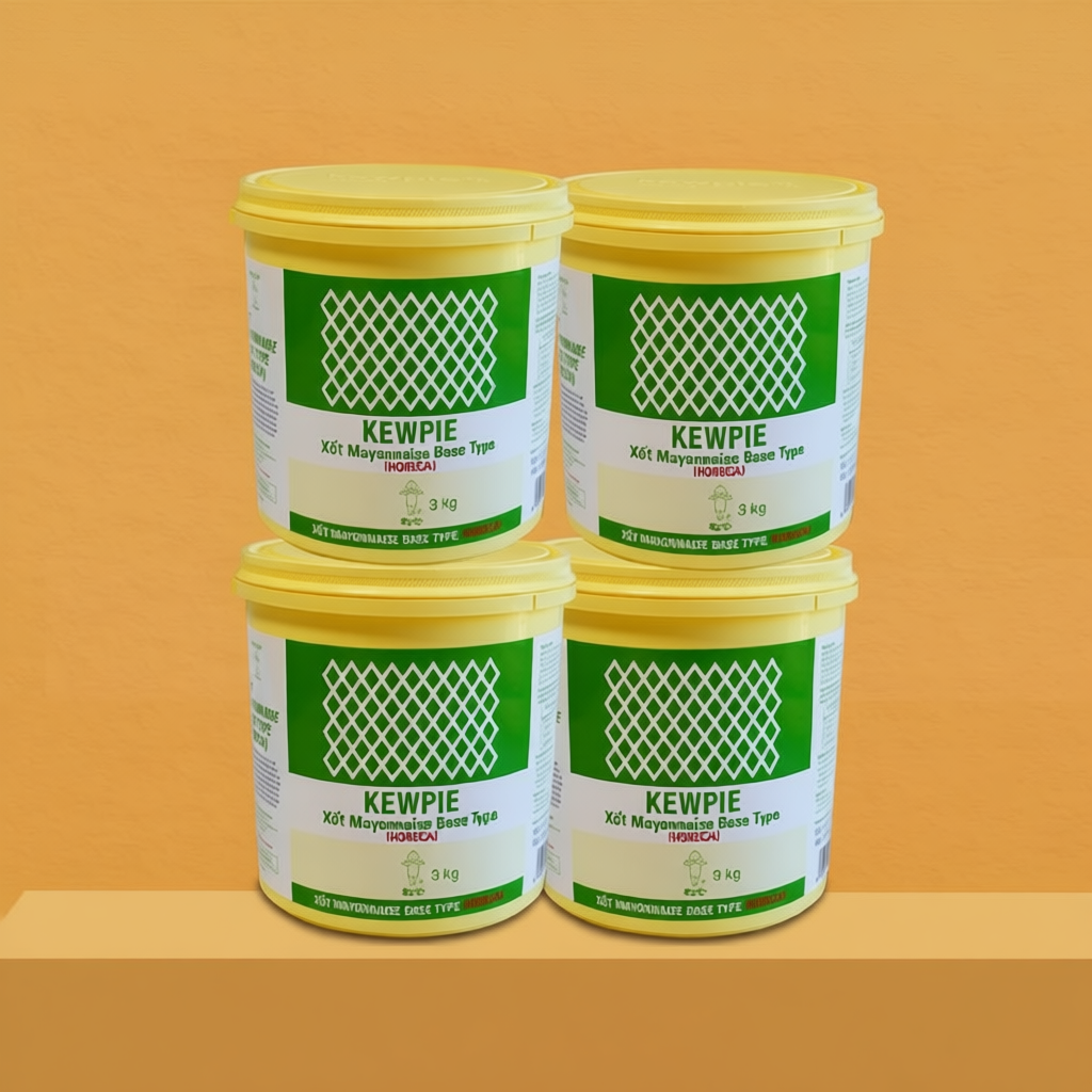 Combo 4 Xốt Mayonnaise Base Type (Horeca) - Kewpie (Xô 3Kg)