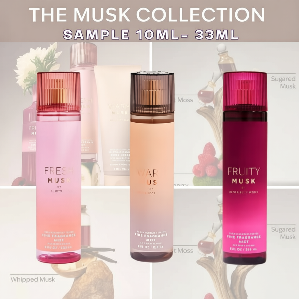 [Chiết 10ml- 33ml] The Musk Collection| Warm Musk| Fresh Musk| Fruity Musk - Xịt thơm BodyMist B.B.W