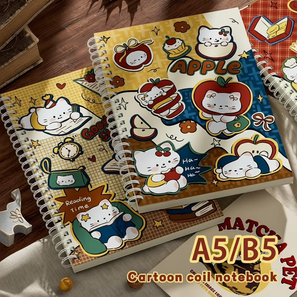 Sổ Lò Xo A5/B5 Giấy Dày 80gsm Viết Rất Êm