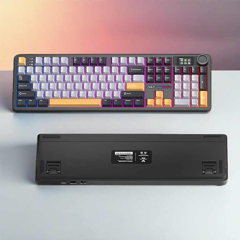 (NEW- SẴN) AULA F108 PRO / F108 / K98 -Bàn phím cơ không dây FULLSIZE  - Hotswap - RGB-FULLFOAM