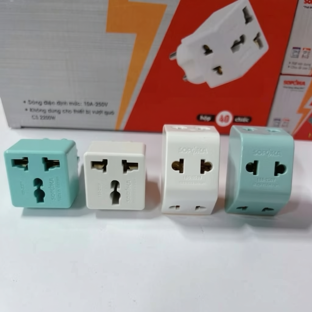 Đầu nối chia ổ điện đa năng Sopoka P11, P15, P25 an toàn, chịu nhiệt cao