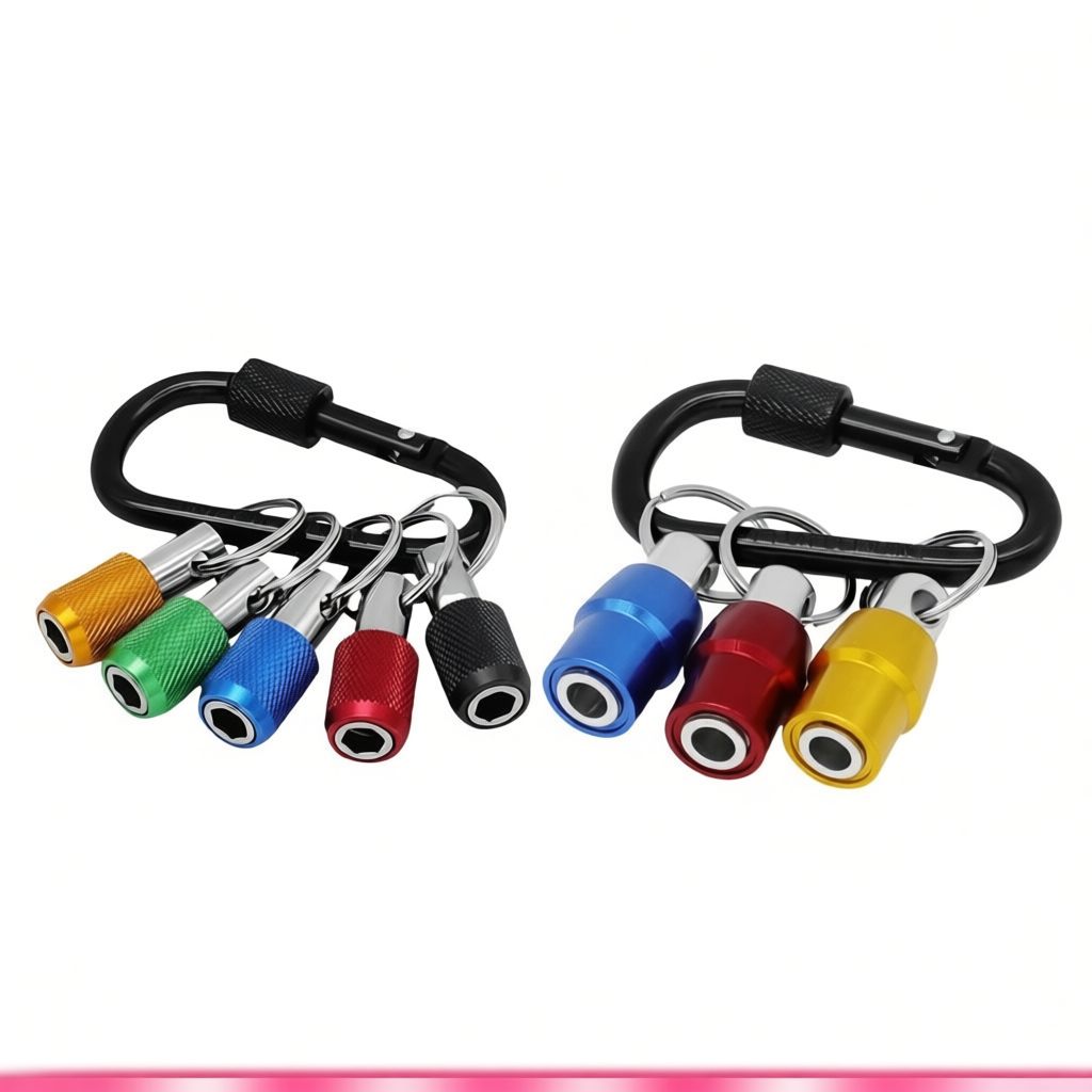 [UGPE] Drill Bit Holder 1/4 Hex Shank Screwdriver Keychain Extension Bar Quick Release