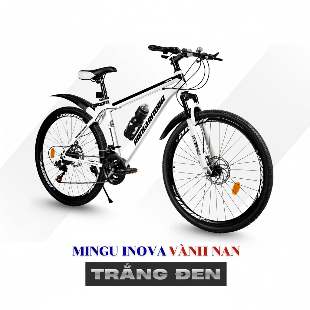 Xe Đạp Thể Thao Mingu Inova Promax - Khung Hợp Kim Thép Carbon, Phanh Đĩa Chắc Chắn, Tải Trọng 170kg