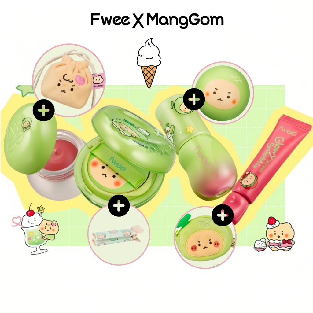 Fwee × MangGom Blurry Pudding Pot 3D Voluming Gloss Cushion Glass Original