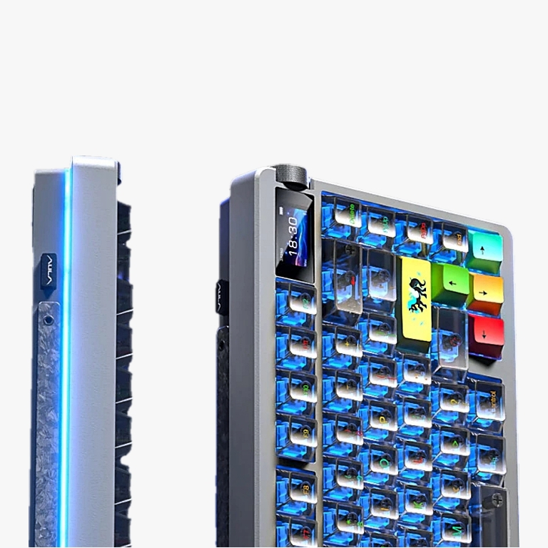 Bàn phím cơ Aula NOVA75 kết nối không dây Bluetooth - Màn Led tùy chỉnh - Hotswap 5pin - LED RGB mạch xuôi