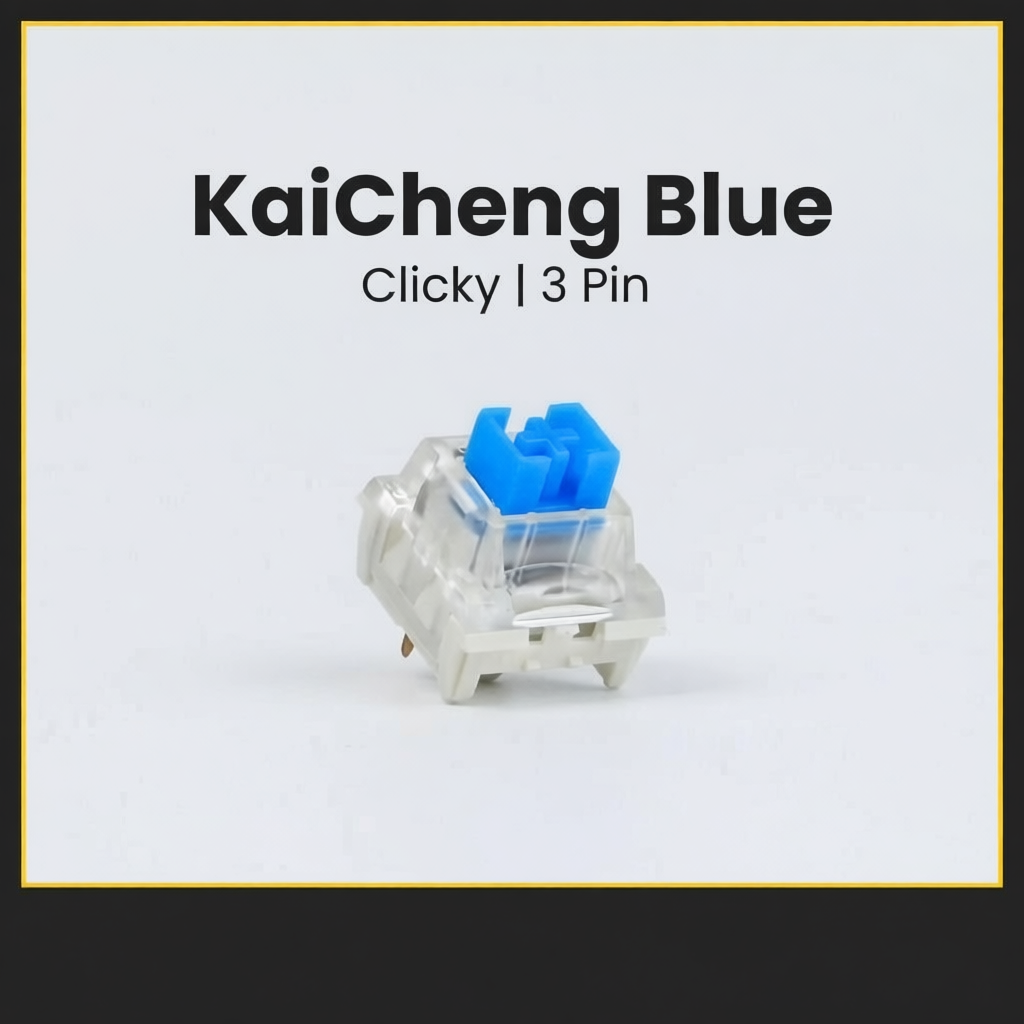 10 Switch KaiCheng Blue 3 Pin Switch Clicky 50g Công Tắc Bàn Phím Cơ Blue Switch Clicky Bàn Phím Uni