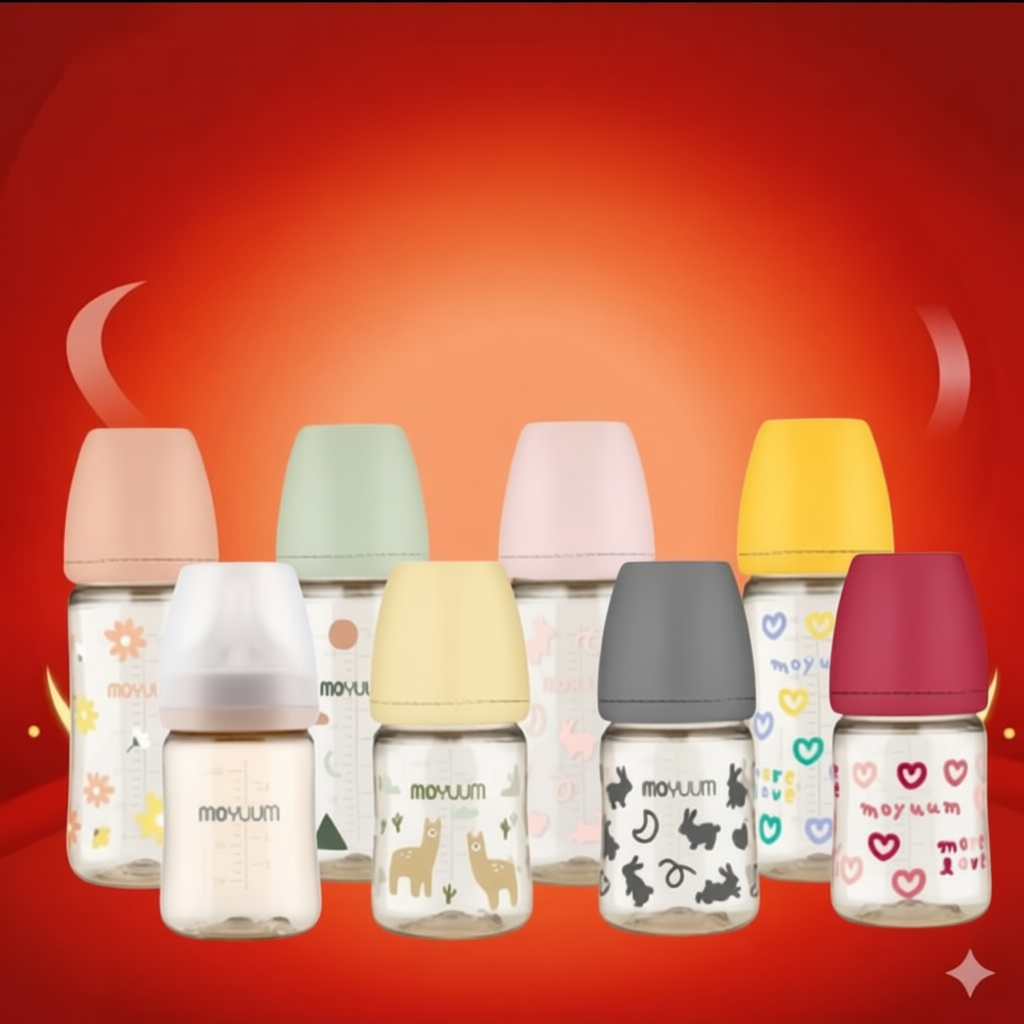 Bình Sữa Moyuum Hàn Quốc - Hàng Chính Hãng 170ml-270ml Kèm Núm Cho Bé