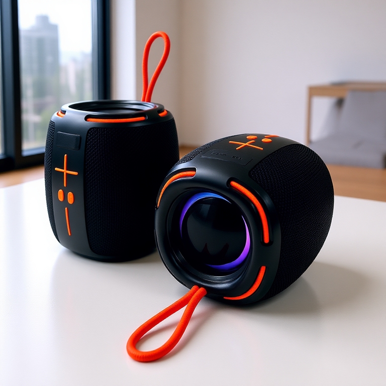 Loa Bluetooth S885 Nhạc Dáng  Gọn Xách Tay Hỗ Trợ Cắm Usb Thẻ Nhớ Giá Rẻ 2 Micro