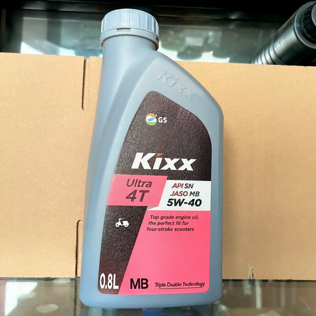 Nhớt KIXX Xe Số/ Kixx Xe Ga Tổng Hợp Hoàn Toàn 10W40/5w40 0.8L/1L