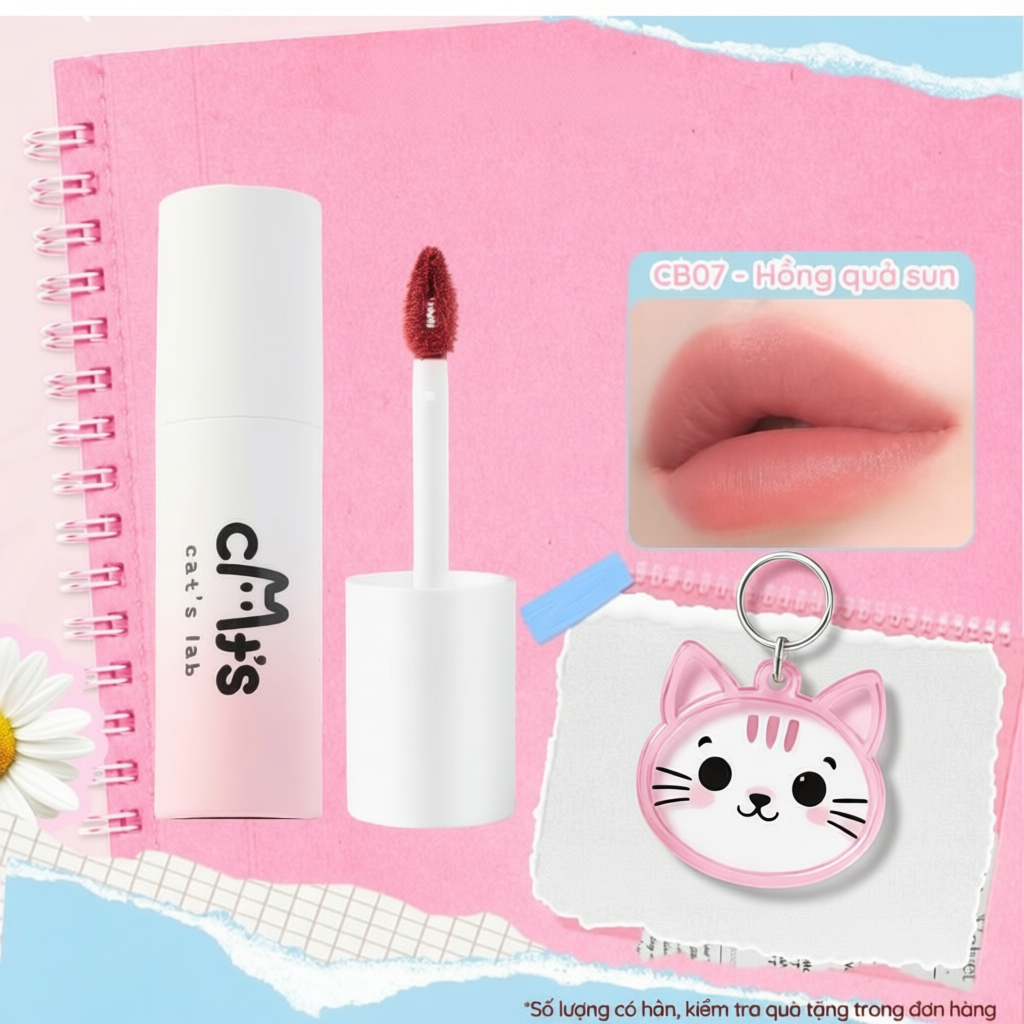 Son Kem Cat's Lab Blur Lip Velvet Chất Lì Mềm Mịn và Dễ Tán 2.5g