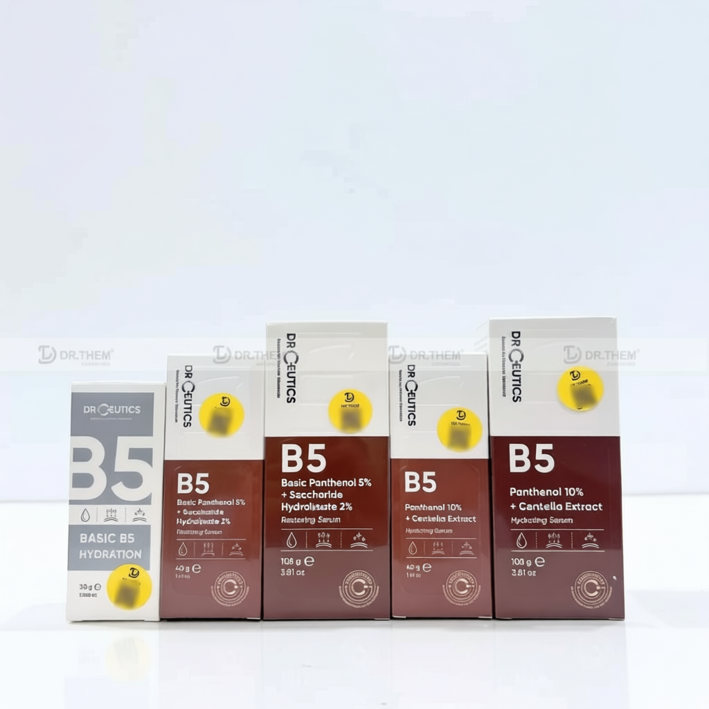 DrCeutics Tinh Chất Serum (Basic B5 / B5 10% + HA) 30/40/100g Cấp Ẩm, Phục Hồi Cho Da Dầu Mụn