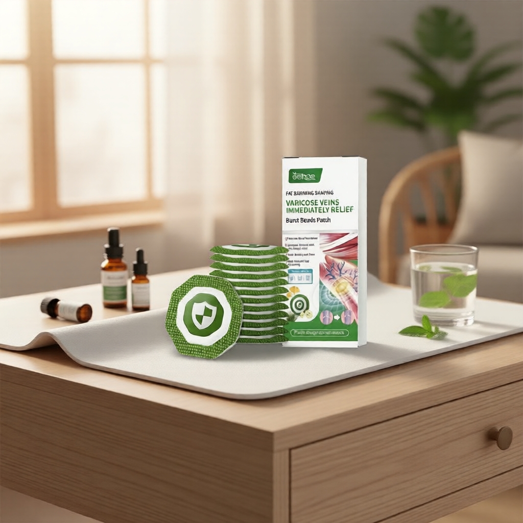 Miếng dán tĩnh mạch mạng nhện Horse Chestnut & Chamomile – Hương bạc hà – Giảm đau & sưng đã nâng cấ