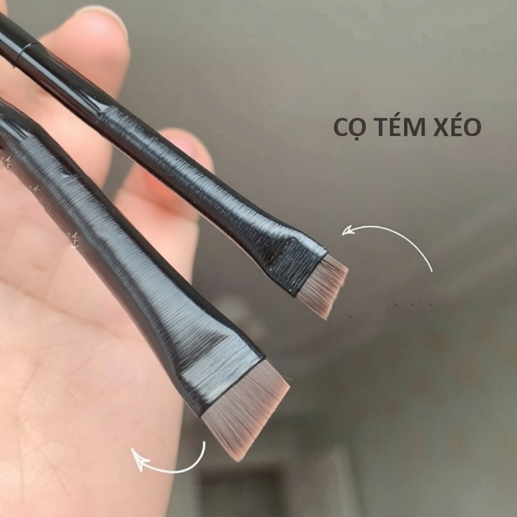 Cọ tém xéo vẽ chân mày Halomi