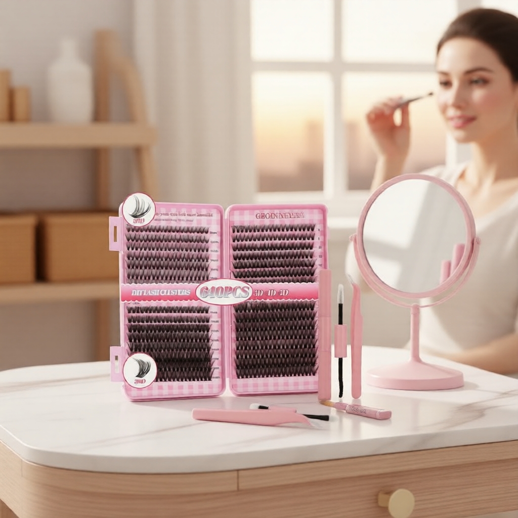 Cụm Mi Giả Cá Nhân Trộn Khay – Lông Mi Cụm Tự Làm Tạo Độ Dày