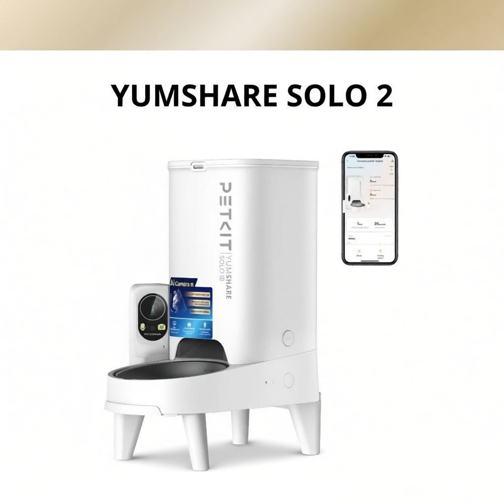 Máy Nhả Hạt Cho Mèo Chó PETKIT Yumshare Solo Có Camera