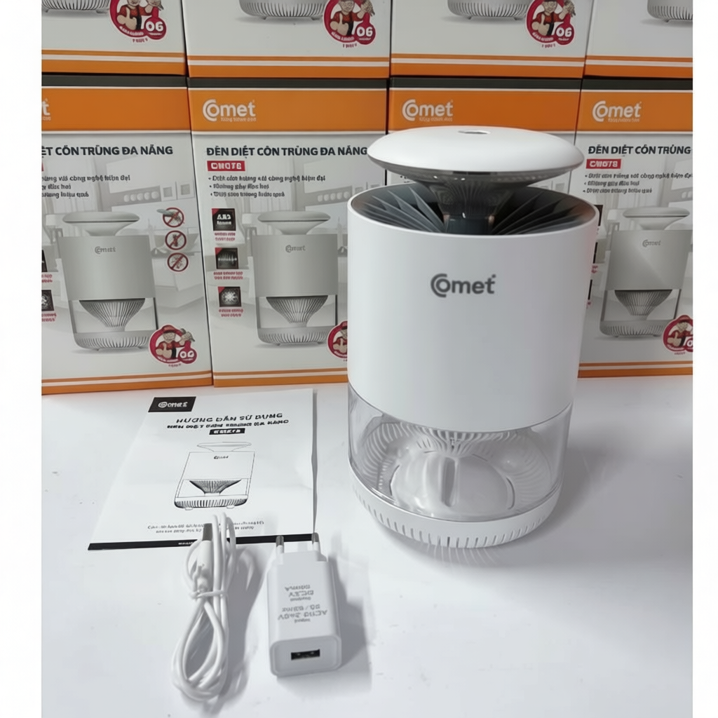 Đèn Bắt Muỗi - Diệt Côn Trùng COMET CM078 / CS 3W 2 trong 1(Cải tiến của mã CM048) - HÀNH CHÍNH HÃNG
