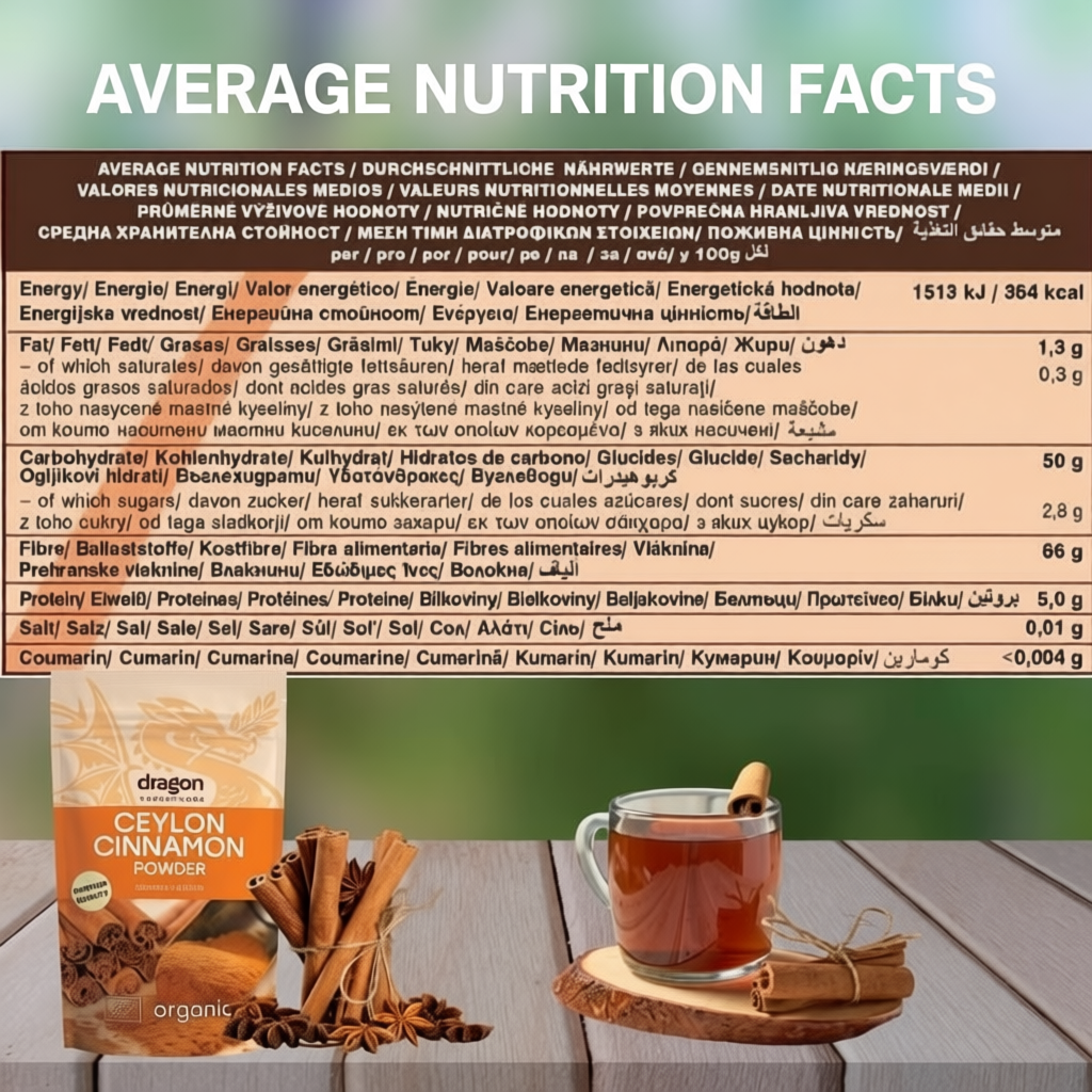 Bột quế hữu cơ Dragon Superfoods 150g Ceylon Cinnamon Powder