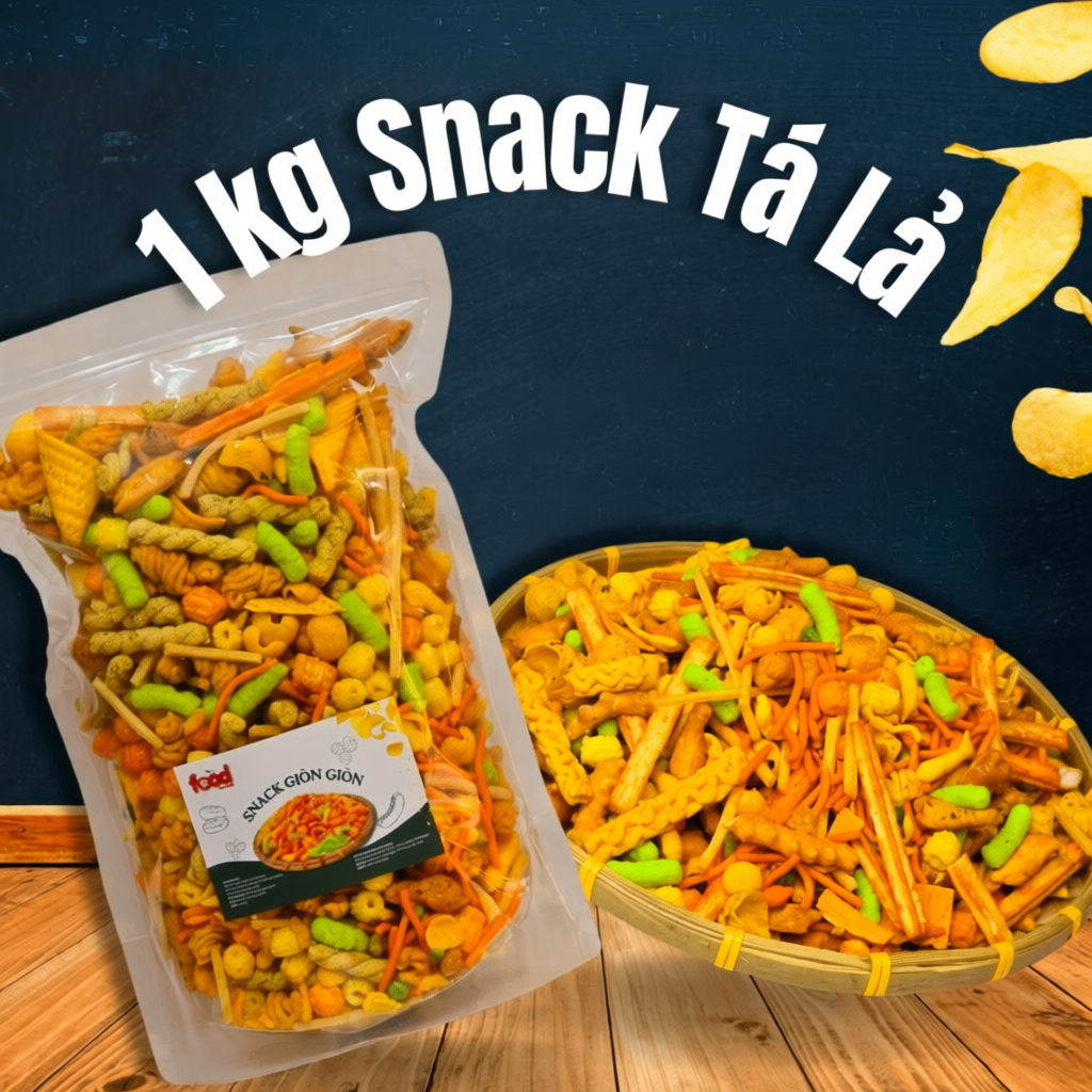 1kg Snack Tá Lả Mix Nhiều Vị Tổng Hợp