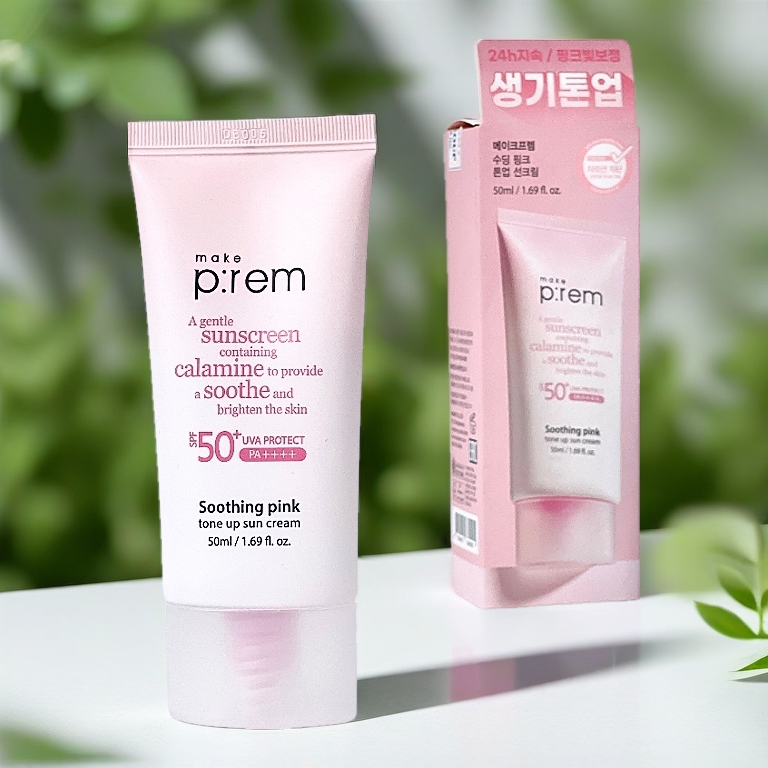 Kem Chống Nắng Vật Lý Make Prem UV Sun Cream Make P:rem SPF 50+ PA++++ Kiềm Dầu 50ml Duduhouse