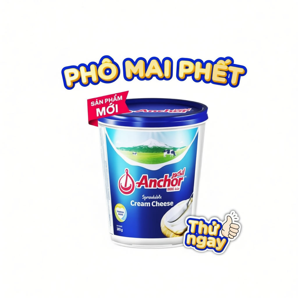 Phô mai kem hiệu Anchor (dạng phết)