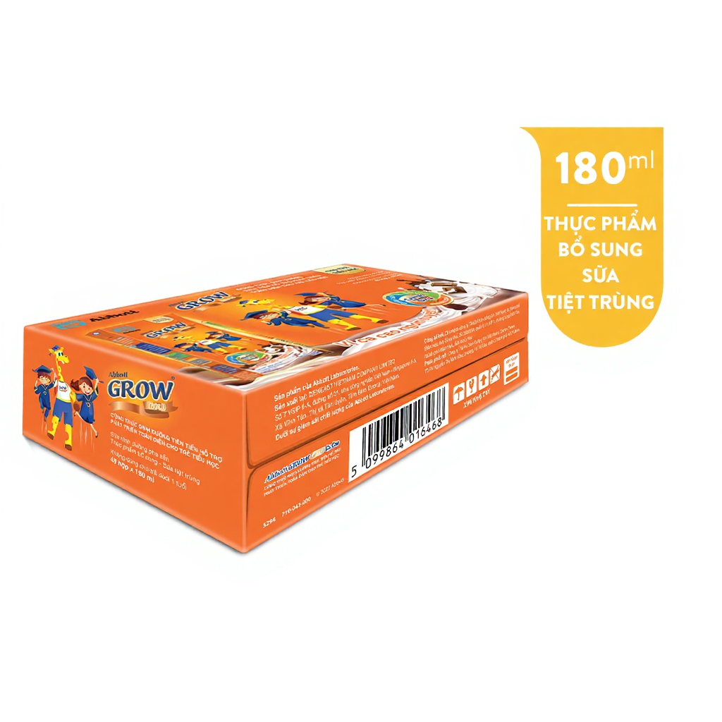 Thùng 48 hộp Abbott Grow Gold Cacao 180ml/hộp
