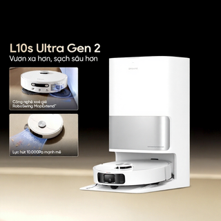 Robot lau sàn hút bụi tự làm sạch thông minh Dreame L10s Ultra Gen 2- Bản quốc tế - Bảo Hành 24 tháng