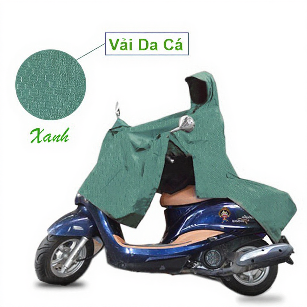 [Loại tốt] Áo Mưa Vải Dù Da Cá Xẻ Tà Cánh Dơi (Giá sỉ, Cao Cấp, Nhiều màu tùy chọn) - Hàng Xưởng Việt Nam