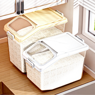 Thùng Đựng Gạo, Ngũ Cốc, Đồ Khô GADI Có Nắp Bằng Nhựa Cao Cấp Chống Côn Trùng, Chống Ẩm, 