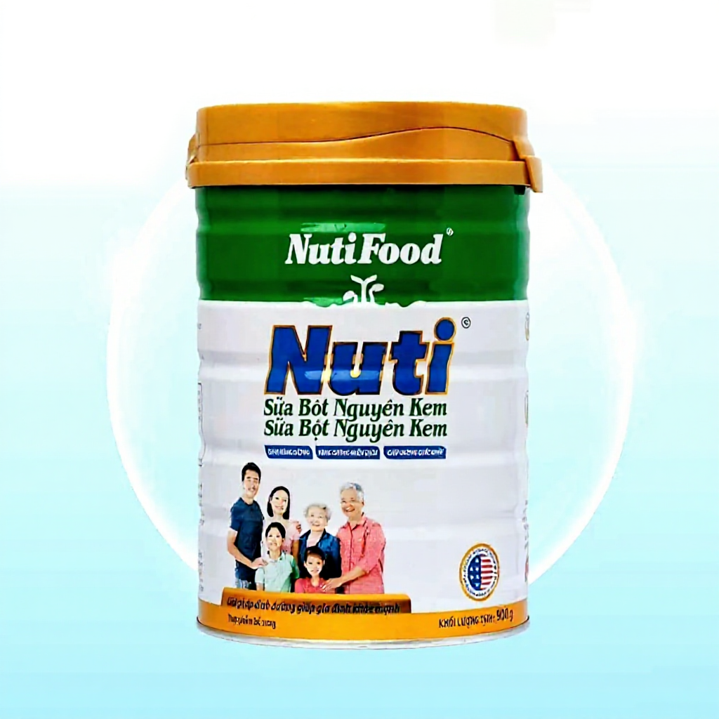 Sữa Bột Nguyên Kem NutiFood 900g