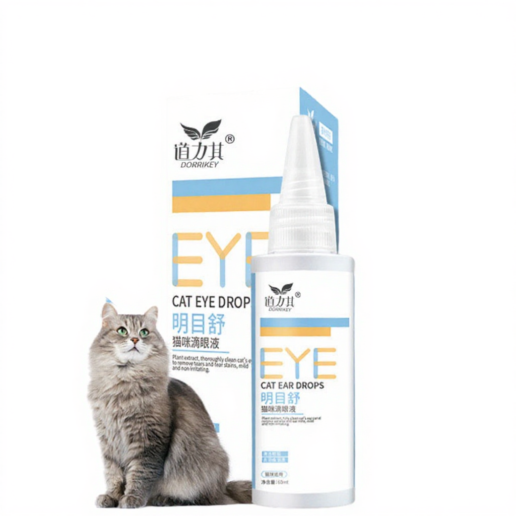 Nhỏ mắt Dorrikey ngừa viêm, ghèn, chảy nước mắt cho chó mèo (60ml) - lutpet