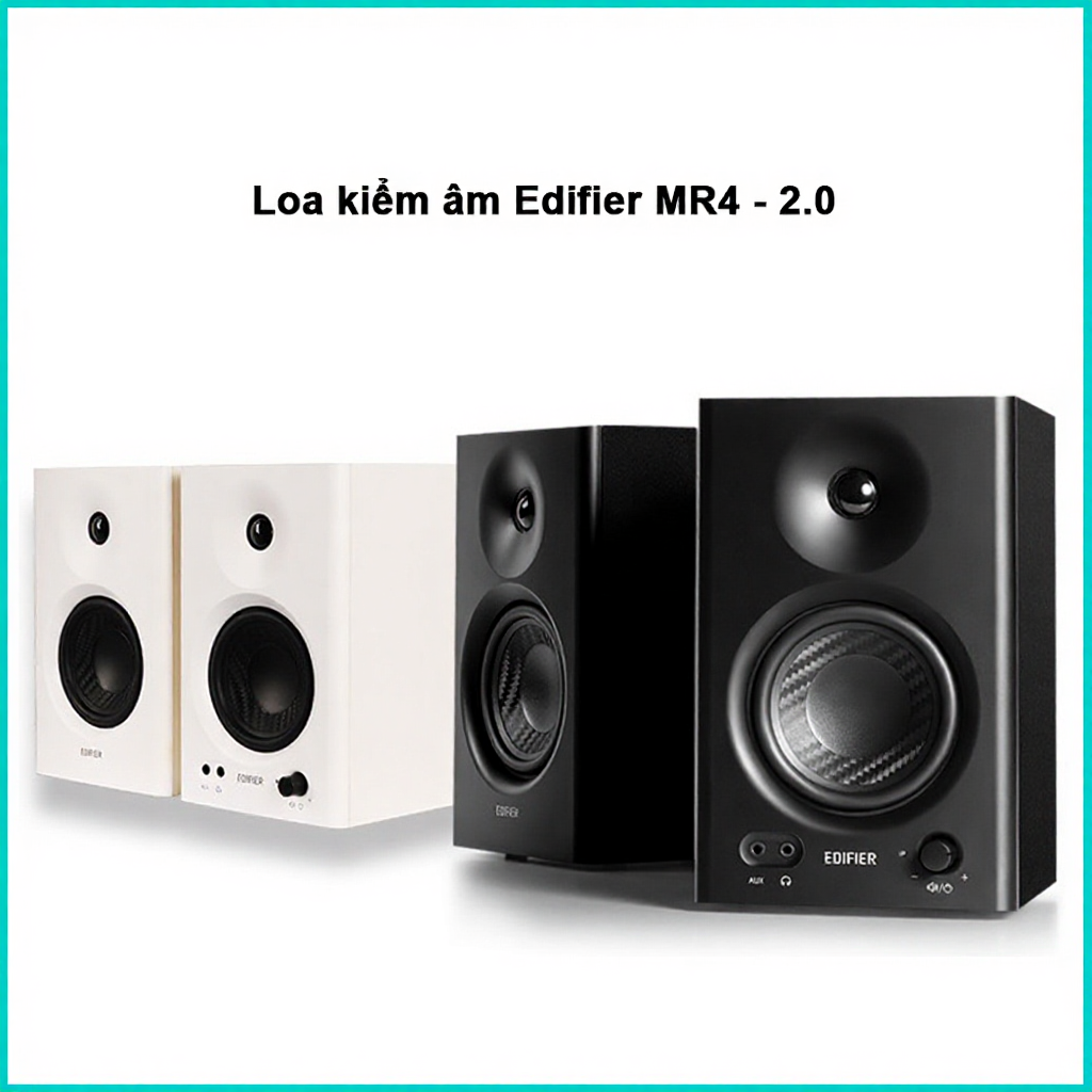 Loa kiểm âm Edifier MR4 - Công suất 42W - Driver Bass 4 Inch - Hàng chính hãng