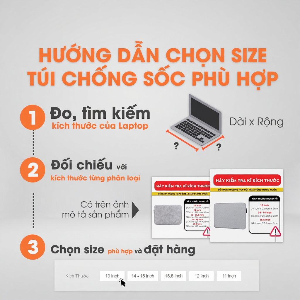 Túi chống sốc laptop macbook Gubag CS02 đệm dày, vải chống nước size 13 inch, 14 inch, 15.6 inch